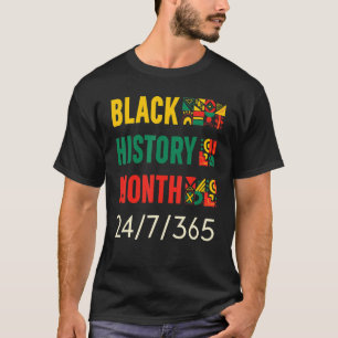 Camiseta Mes de la Historia Negra 247365 Mapa de África Mel