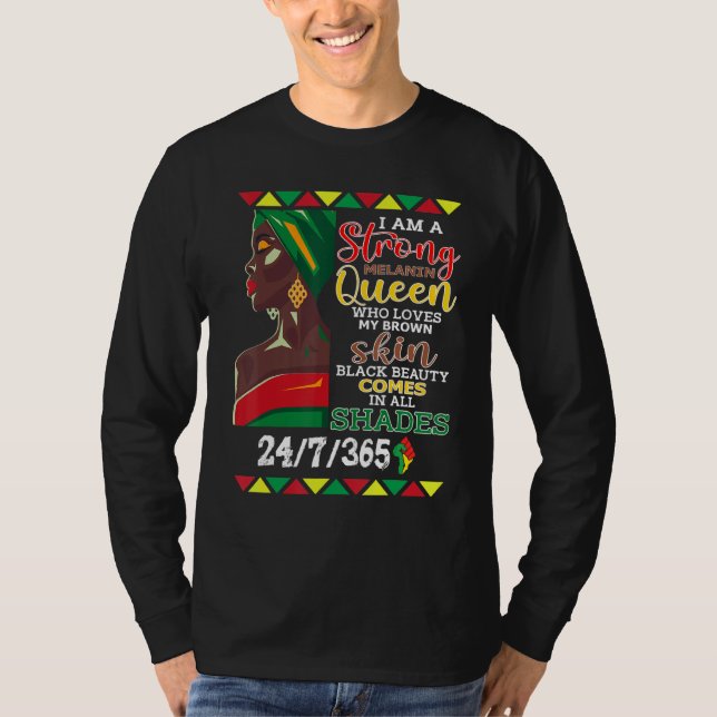 Camiseta Mes de la historia negra 247365 Melanin (Anverso)