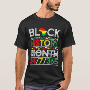 Camiseta Mes de la historia negra 247365 Melanin negro afri