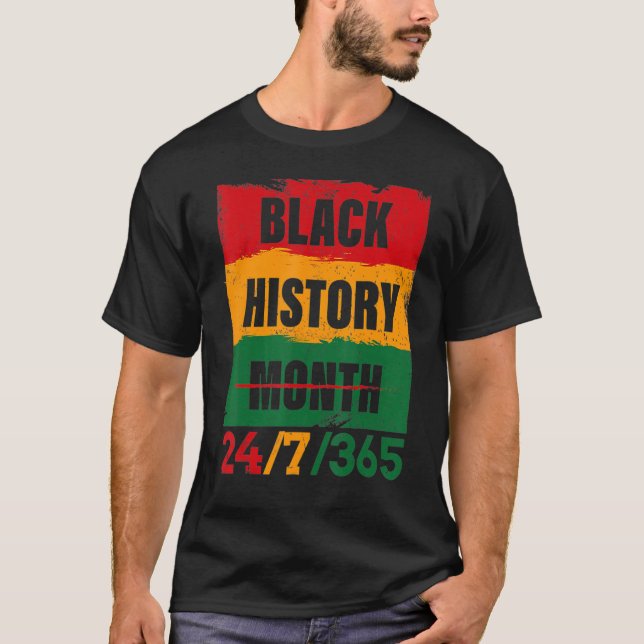 Camiseta Mes de la historia negra 247365 Melanin negro afri (Anverso)