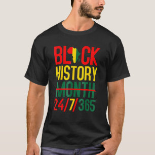 Camiseta Mes de la historia negra 247365 Melanin negro afri