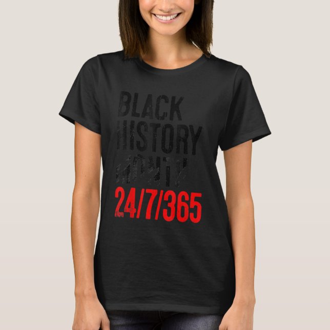 Camiseta Mes de la historia negra 247365 Melanina africana  (Anverso)