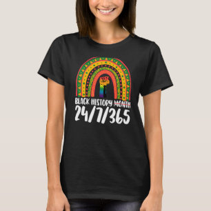 Camiseta Mes de la historia negra 247 mujeres del arco iris