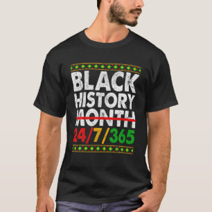 Camiseta Mes de la Historia Negra 24/7/365 Mapa de África M