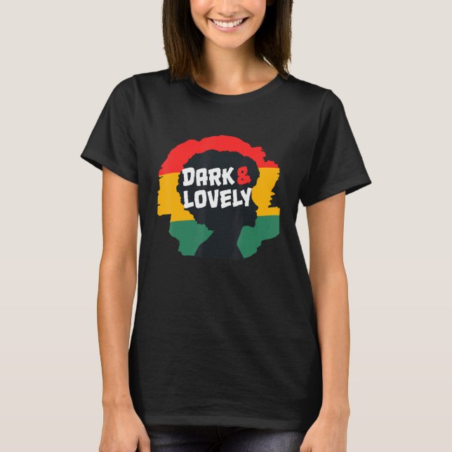 Camiseta Mes de la historia negra adorable oscuro (Anverso)