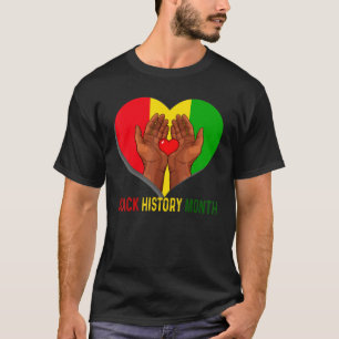 Camiseta Mes de la Historia Negra África Corazón Melanin Áf