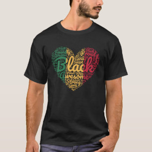 Camiseta Mes de la historia negra África Orgullosa Afro Val