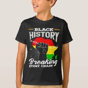 Camiseta Mes de la Historia Negra África Rompiendo Cada Cad