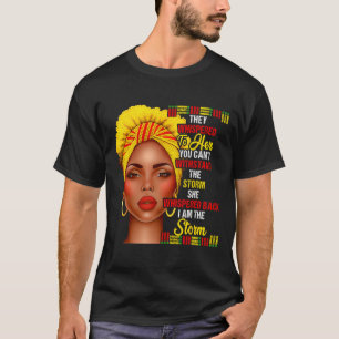 Camiseta Mes de la Historia Negra Afro Mujeres Negras Chica