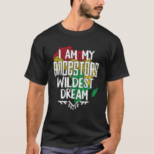 Camiseta Mes de la historia negra Afro soy mis antepasados 