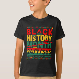 Camiseta Mes de la historia negra afroamericana 24 7 375 ho