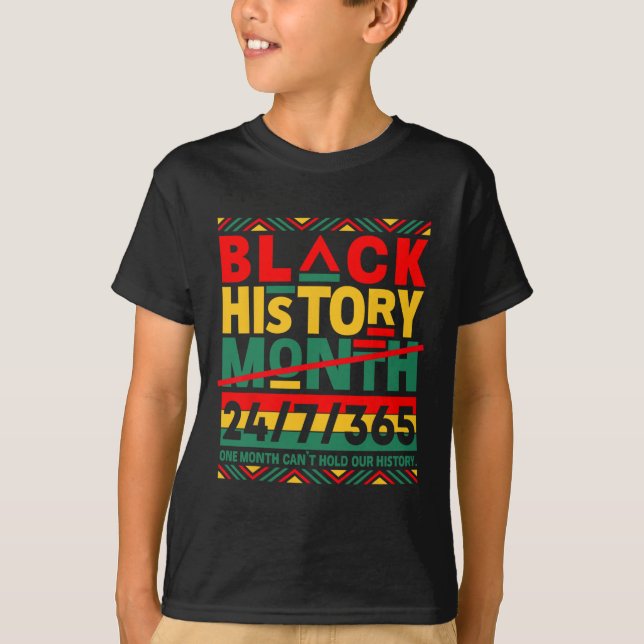 Camiseta Mes de la historia negra afroamericana 24 7 375 ho (Anverso)