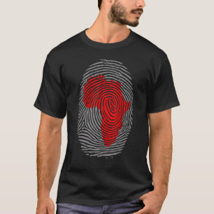 Camiseta Mes de la historia negra afroamericana con huellas