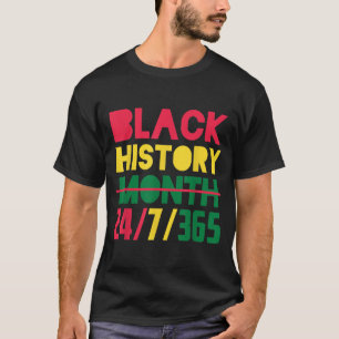 Camiseta Mes de la Historia Negra Afroamericano