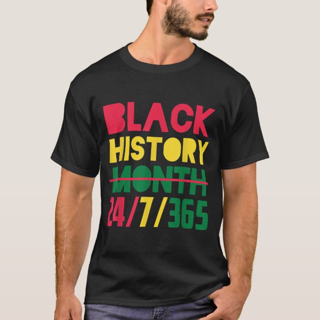 Camiseta Mes de la Historia Negra Afroamericano (Anverso)