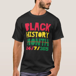Camiseta Mes de la Historia Negra Afroamericano