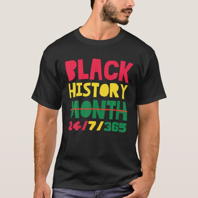 Camiseta Mes de la Historia Negra Afroamericano (Anverso)