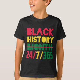 Camiseta Mes de la Historia Negra Afroamericano