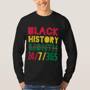 Camiseta Mes de la Historia Negra Afroamericano