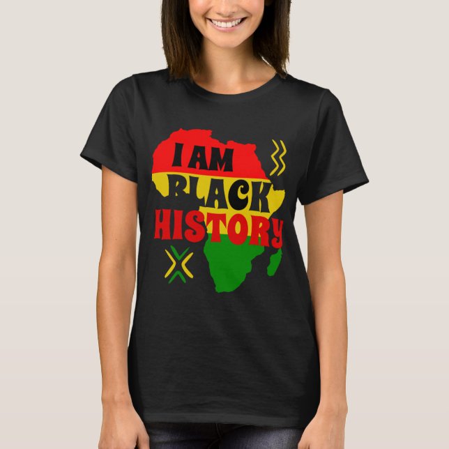 Camiseta Mes de la Historia Negra, afroamericano (Anverso)