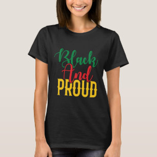 Camiseta Mes de la historia negra afroamericano negro y pro