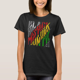 Camiseta Mes de la historia negra afroamericano P