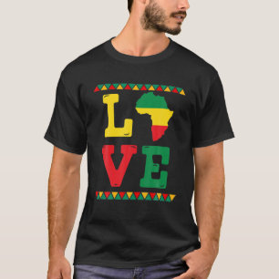 Camiseta Mes de la historia negra ama África América del Áf