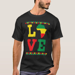 Camiseta Mes de la historia negra ama África América del Áf