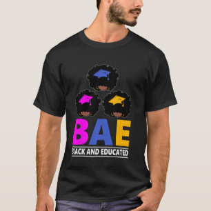Camiseta Mes de la Historia Negra Bae Negro y Educado