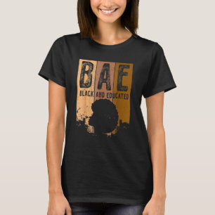 Camiseta Mes de la Historia Negra BAE Negro Y Melanina Educ