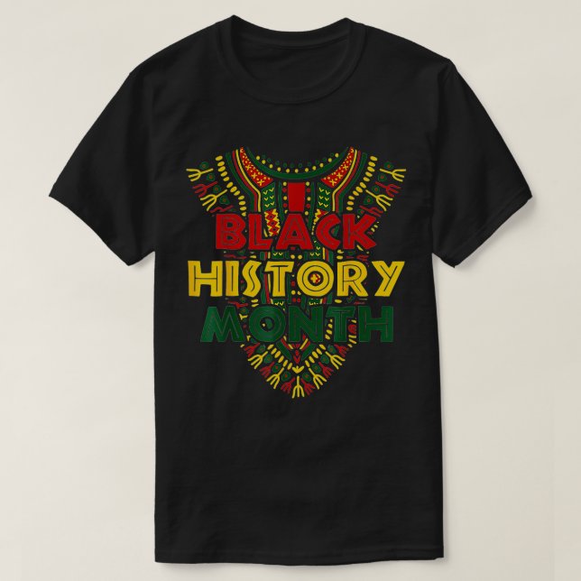 Camiseta Mes de la historia negra Bandera afroamericana Jun (Diseño del anverso)