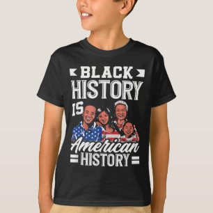 Camiseta Mes de la Historia Negra Bandera de América Americ