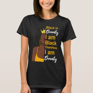 Camiseta Mes de la historia negra, bello Chica Melanin Popp