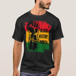 Camiseta Mes de la Historia Negra BHM Africano Para Hombres