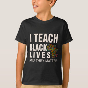Camiseta Mes de la Historia Negra Blm Enseño Vidas Negras Y
