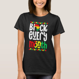 Camiseta Mes de la historia negra cada mes Orgullo africano