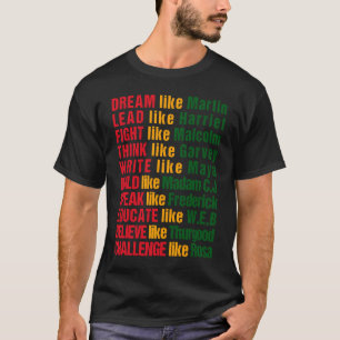 Camiseta Mes de la Historia Negra Celebración Afroamericana
