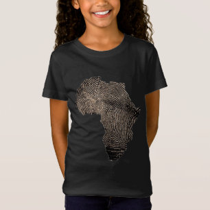 Camiseta Mes de la Historia Negra Celebración Mapa africano