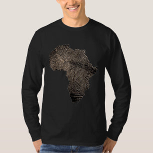 Camiseta Mes de la Historia Negra Celebración Mapa africano