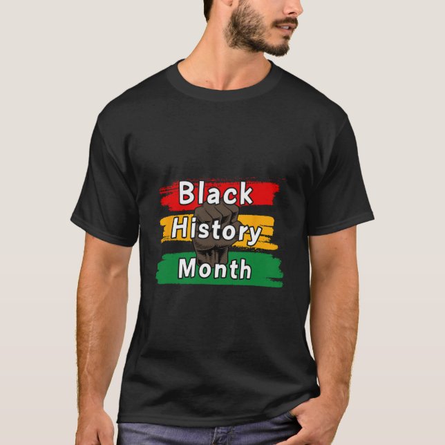Camiseta Mes de la historia negra celebrando el alza juntos (Anverso)