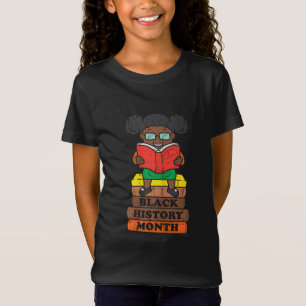 Camiseta Mes de la Historia Negra Chica leyendo libro Orgul