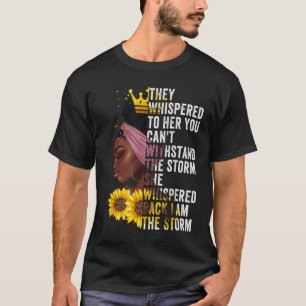 Camiseta Mes de la Historia Negra Chica Mujer Africana Afro