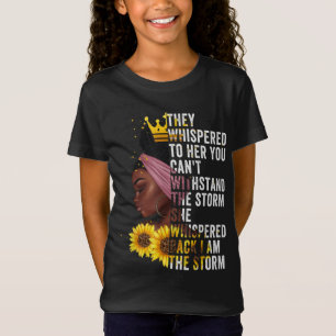 Camiseta Mes de la Historia Negra Chica Mujer Africana Afro