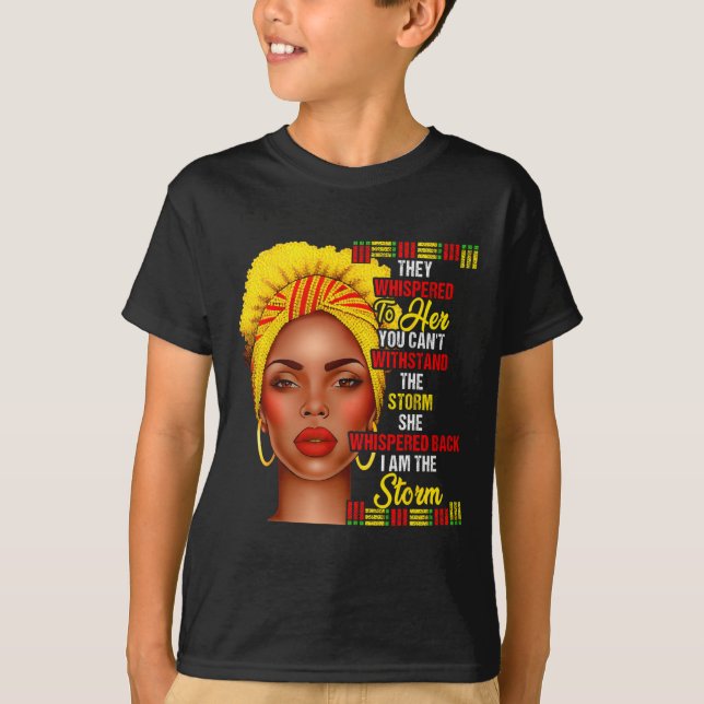 Camiseta Mes de la historia negra Chicas afro-negras (Anverso)