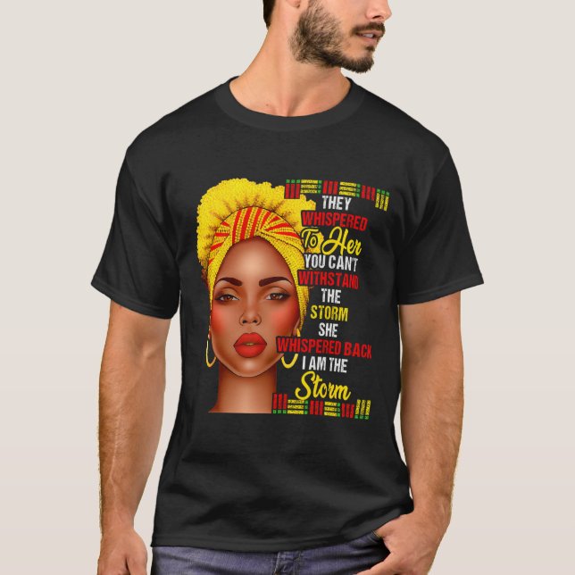 Camiseta Mes de la historia negra Chicas afro-negras (Anverso)