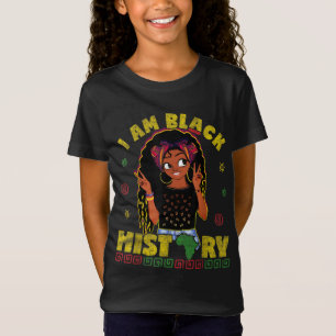 Camiseta Mes de la historia negra Chicas mujer africana afr
