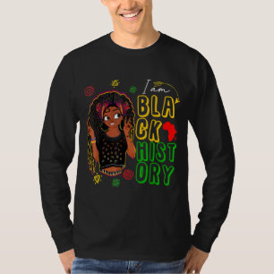 Camiseta Mes de la historia negra Chicas mujer africana afr