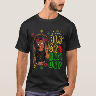 Camiseta Mes de la historia negra Chicas mujer africana afr