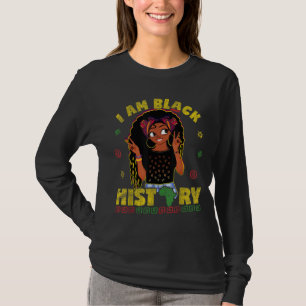 Camiseta Mes de la historia negra Chicas mujer africana afr