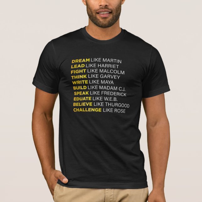Camiseta Mes de la historia negra cita derecho civil (Anverso)